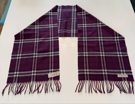 Burberry Schal, 100% Cashmere, Made in Scotland, Lila