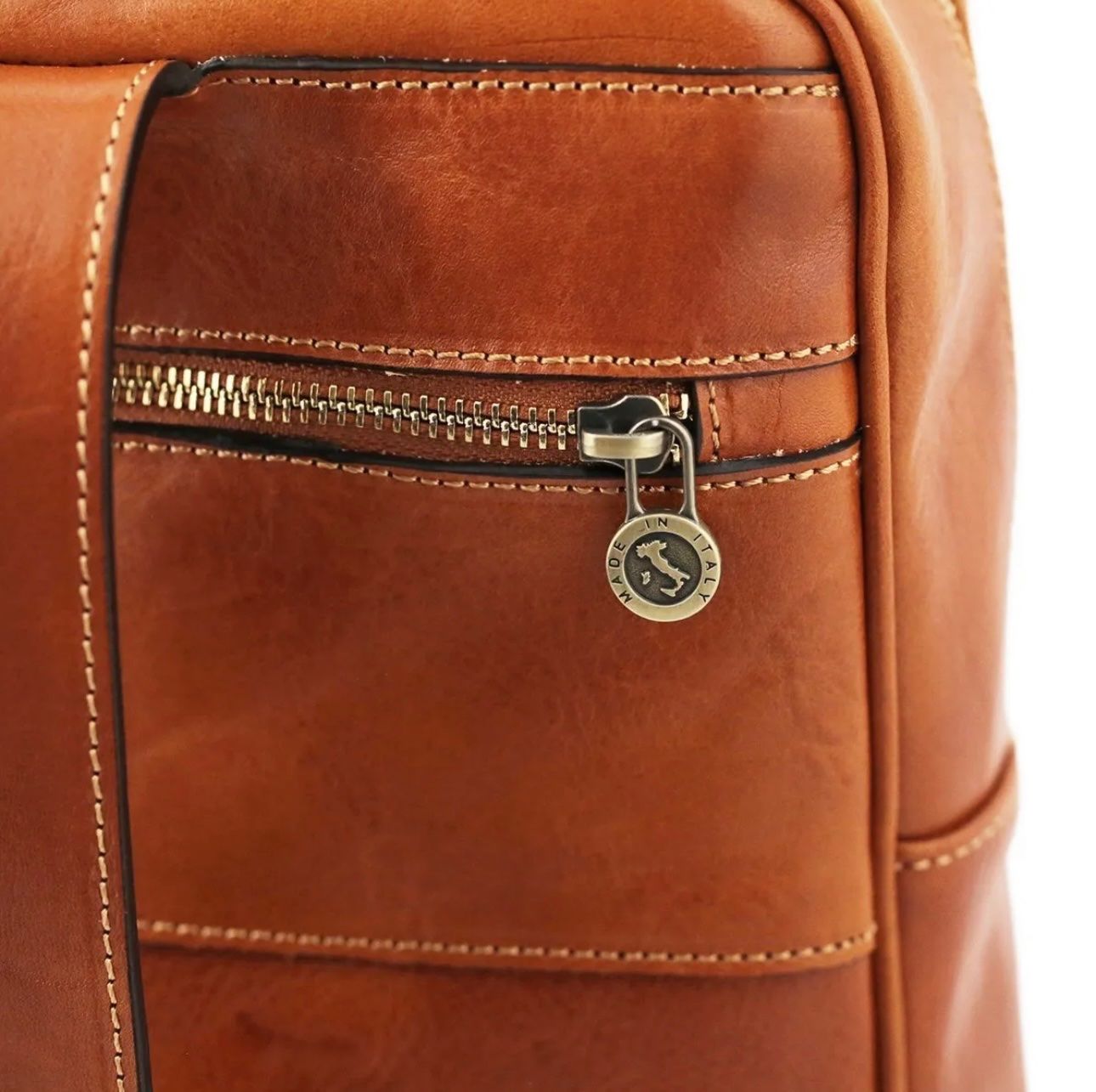 Zaini: Lederrucksack Tuscany - Farbe: Honig – Nuovo e nell'imballaggio originale da Wittenbach venduto da WWW.DRILUBAGS.CH 3