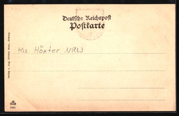 Cartoline postali: Grusskarten-AK Bad Driburg, Strasse vor  – Usato da Berlin venduto da bartko-reher 1