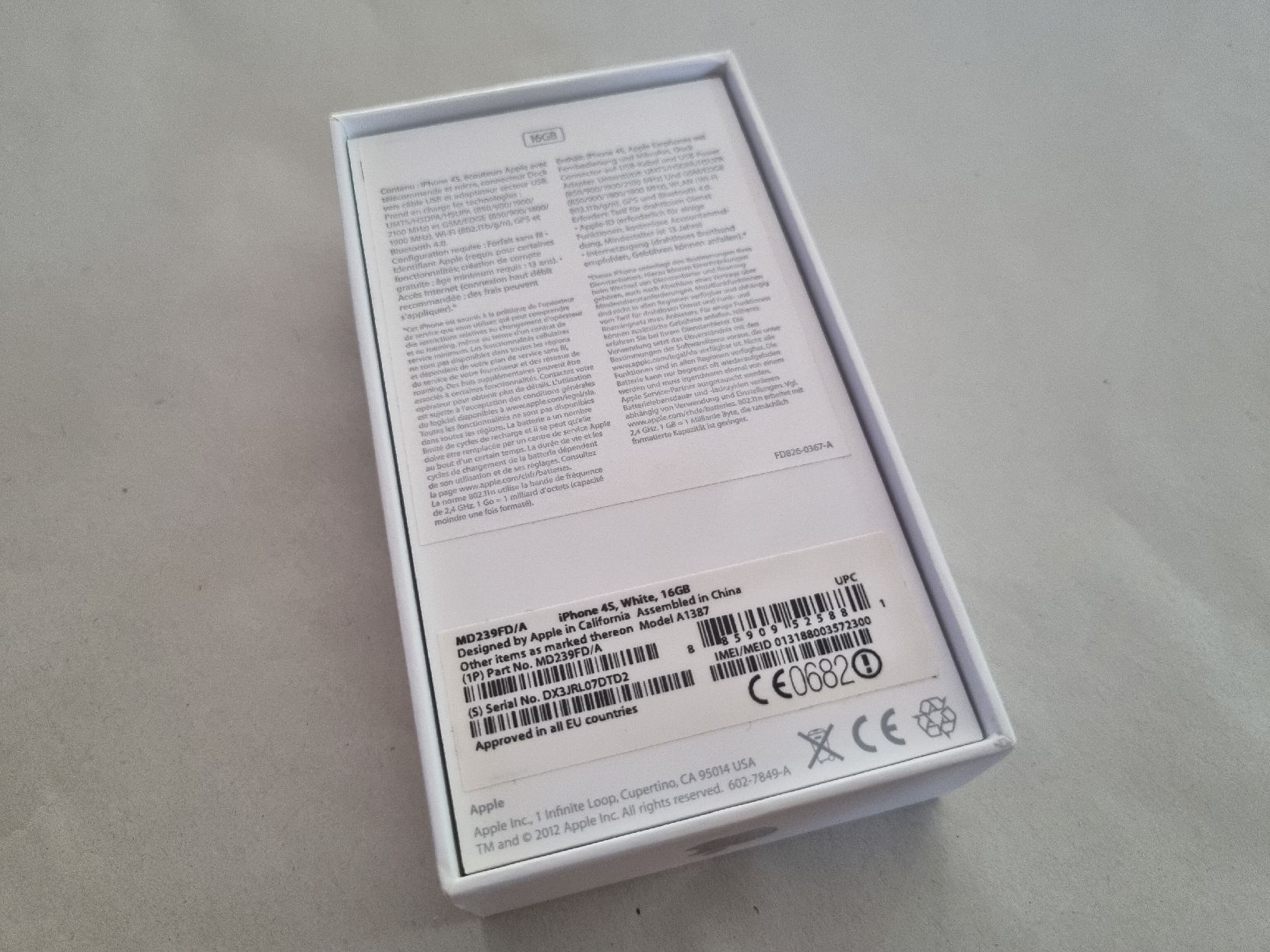 Apple Handys / Smartphones: iPhone 4s boîte vide excellent état – Neu (gemäss Beschreibung) aus Vésenaz von labonnevente83 2