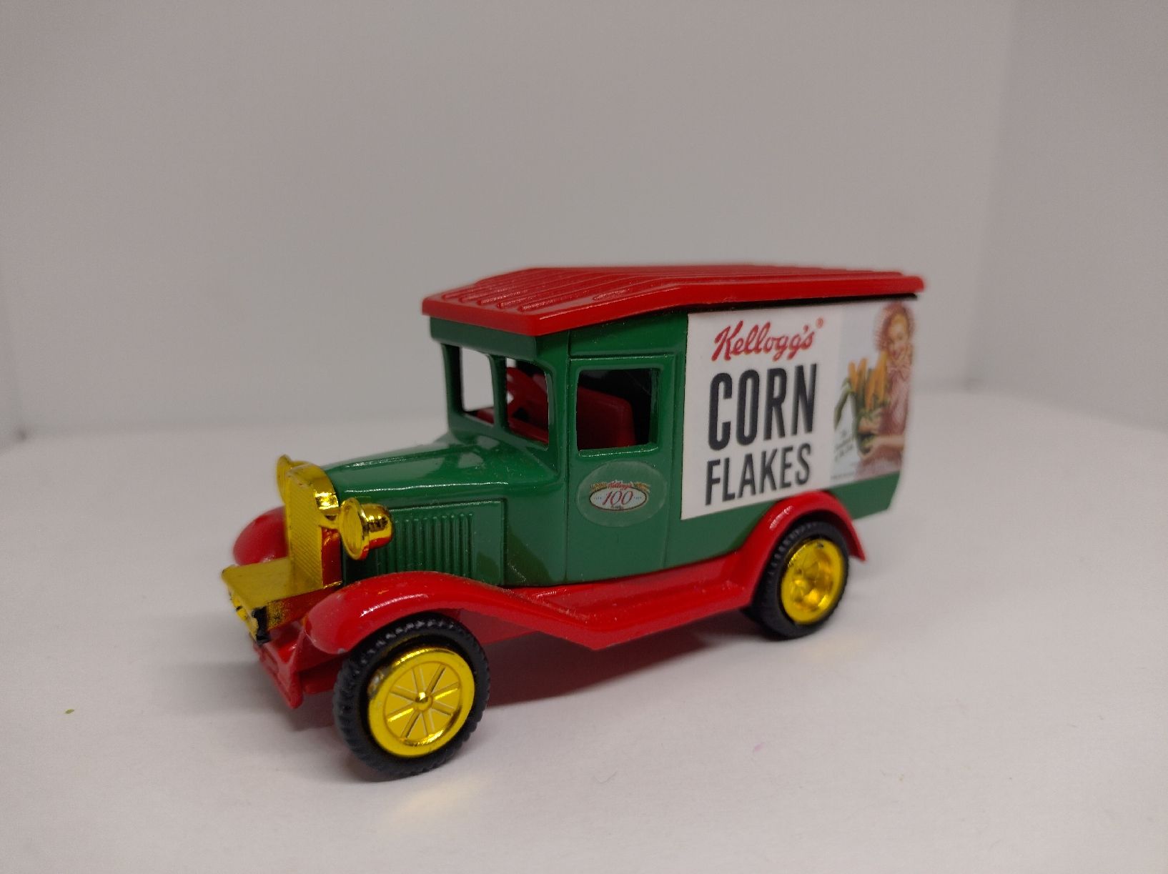 Corgi Toys Modellautos: Camionnette Kellogg's Corn Flakes, modèle réduit, vert/rouge – Gebraucht aus La Chaux-de-Fonds von Pierrot8404