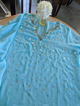 Transparente Damen tunike Gr M