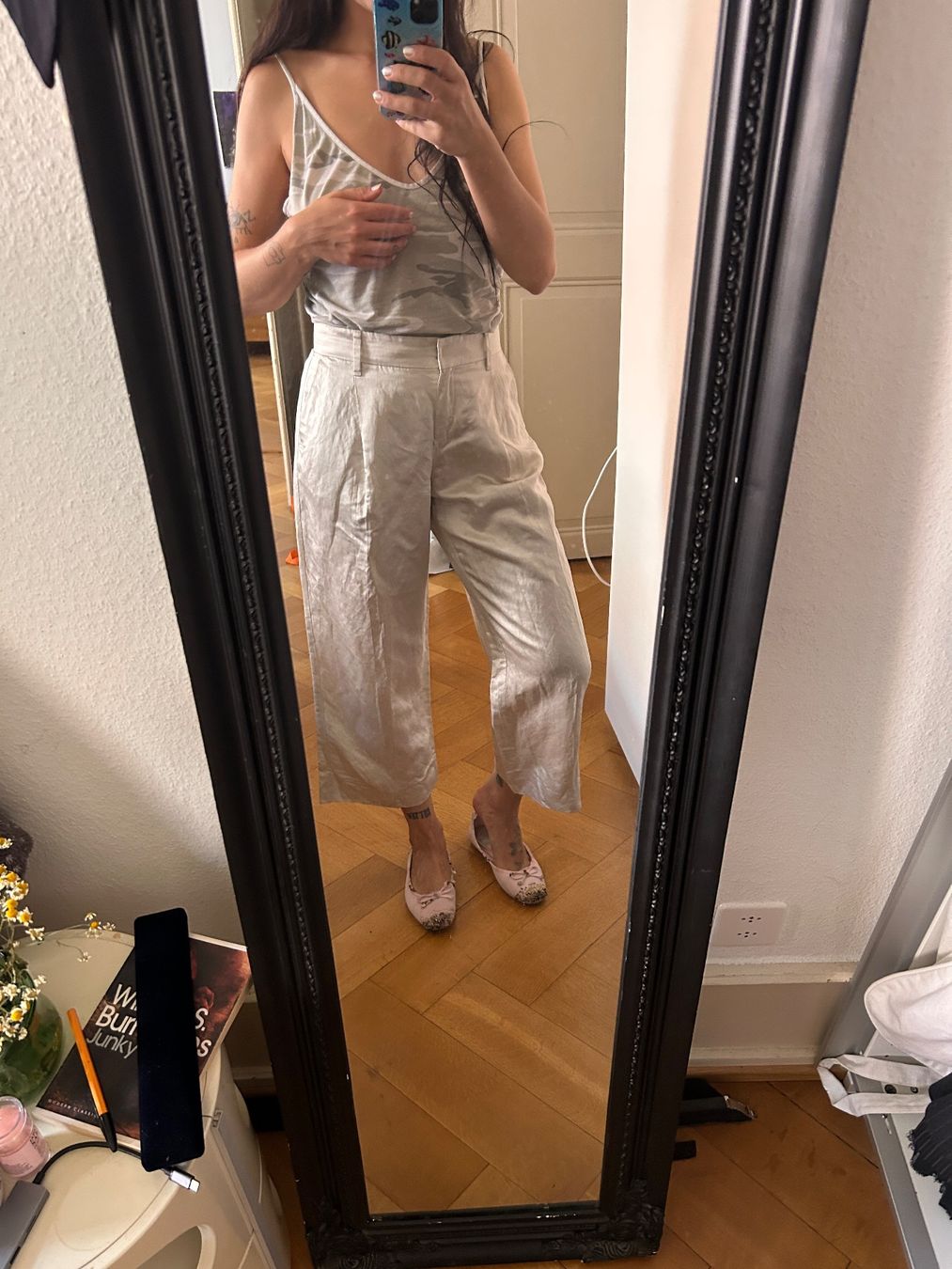 Pantalons: max mara shiny linen pants – D'occasion à basel par wastedworld 8