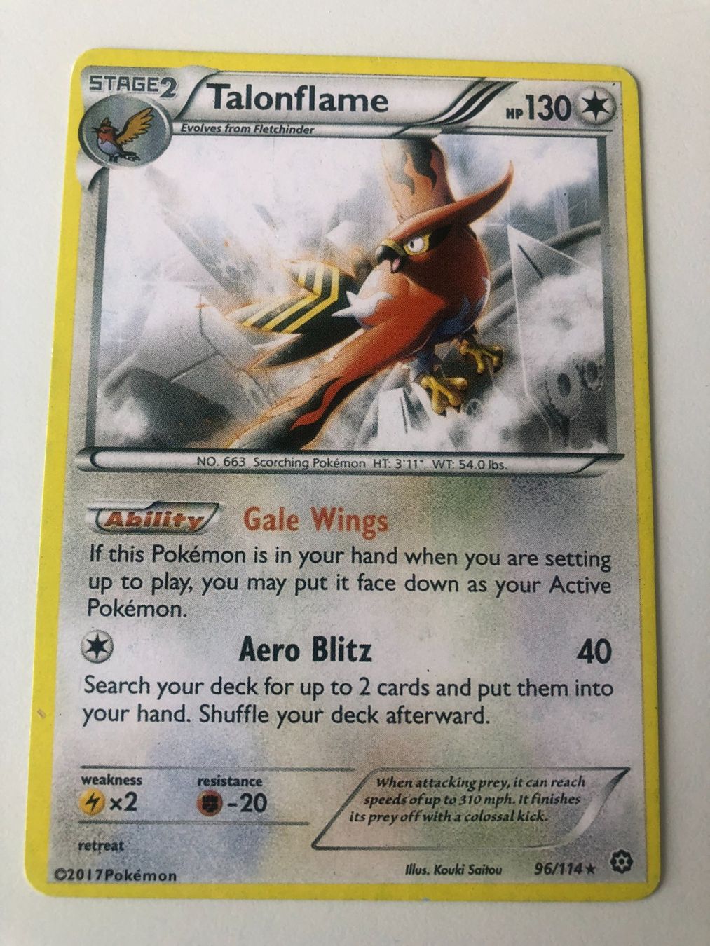 Pokémon Carte collezionabili: Pokemon Talonflame von 2017 – Usato da Bassersdorf venduto da sammelfloh
