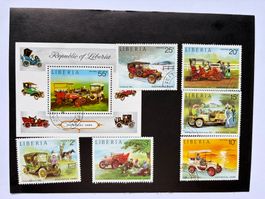 Briefmarken Liberia Historical Cars