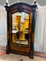 Antiker Schrank mit Spiegel Gründerzeit Danziger Barock Nuss