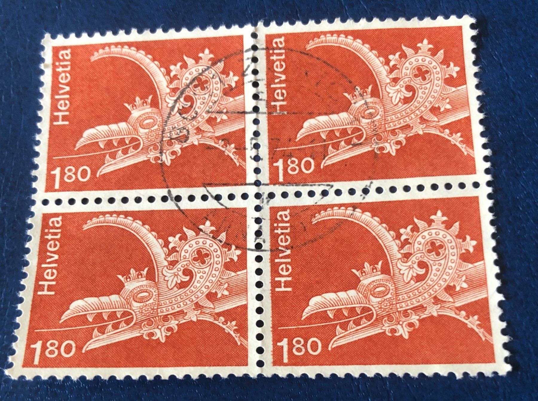 Alle Briefmarken: 4 er Block Nr.540 mit Vollstempel – Gebraucht aus Aarau von Billa007