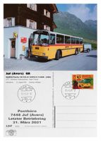Juf Avers Letzttag Post Postauto Saurer RH525-23 P 24266