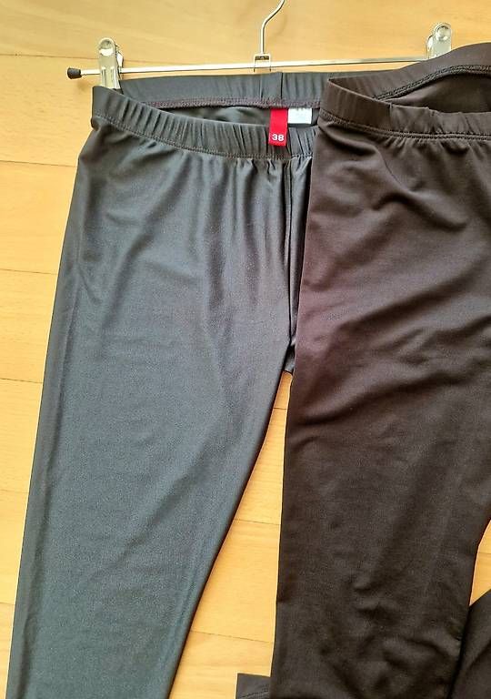 H&M Leggings: Leggins, Hose, Leggings, glänzender Stoff, pants, lange hose – Nuovo (secondo la descrizione) da Hettlingen venduto da exp_p7b2 3