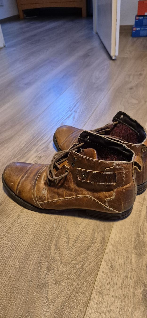 Herrenschuhe: Leder Schuhe Gr 45 Braun – Gebraucht aus Birsfelden von gui_m5m9 4