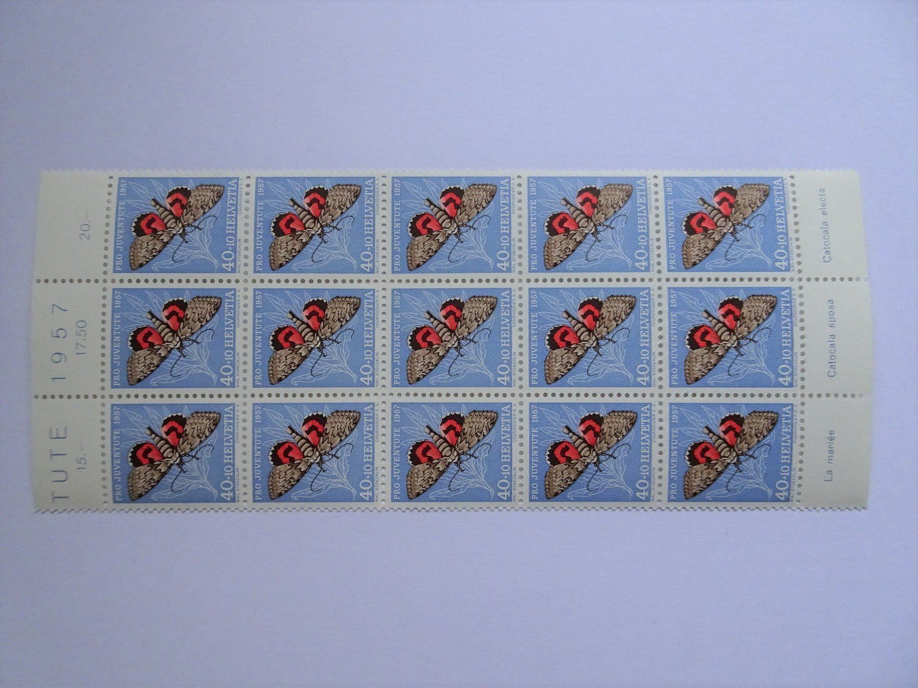 Tous les timbres: PJ 1957** – Neuf (Voir description) à Aadorf par Chnorli-Furz