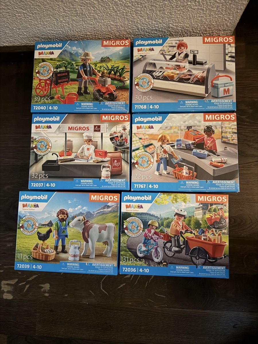 Playmobil Giocattoli: Playmobil Migros 6 Sets – Usato da Gattikon venduto da Sunshine4.