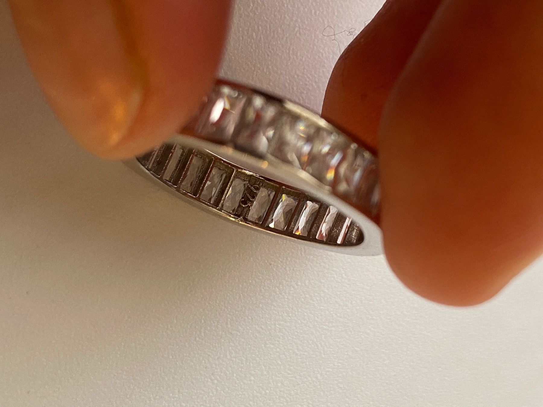 Anelli: Ring Baguette Zirkonia 925 Silber Statement 57 – Nuovo e nell'imballaggio originale da Zürich venduto da goldfisch.schmuck 2