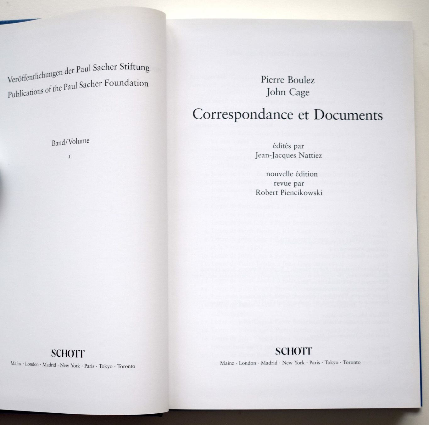 Bücher: John Cage Boulez Pierre Correspondance Documents – Neu (gemäss Beschreibung) aus Dulliken von ichwettichhett 1