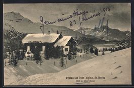 St. Moritz, Restaurant Ober-Alpina im Wi
