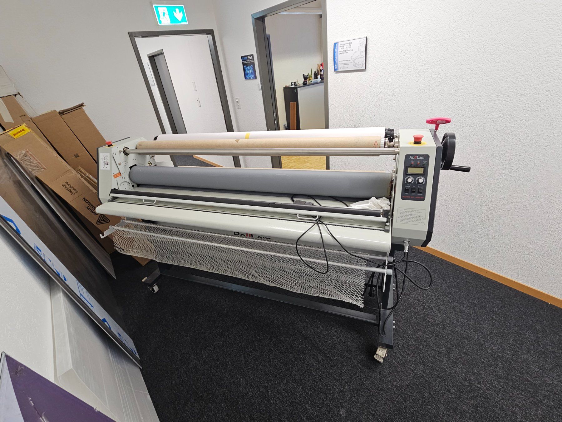 Macchine laminatrici: Laminator Marke Roll Lam für 160 cm breite Rollen – Usato da Bülach venduto da Aheil