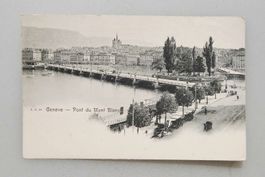 AK Genève Pont du Mont Blanc 1914
