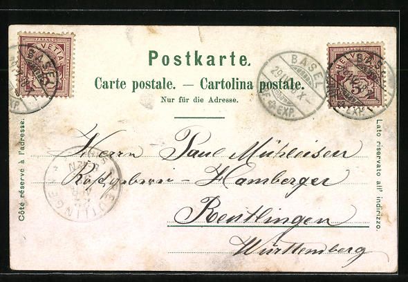 Cartes postales: Litho Klein-Basel, Zürcher Engros-Lager – D'occasion à Berlin par bartko-reher 1