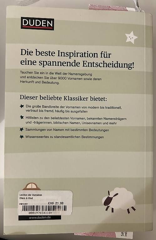 Libri: Duden Lexikon der Vornamen – Usato da Rüschlikon venduto da ait_p9qb 1