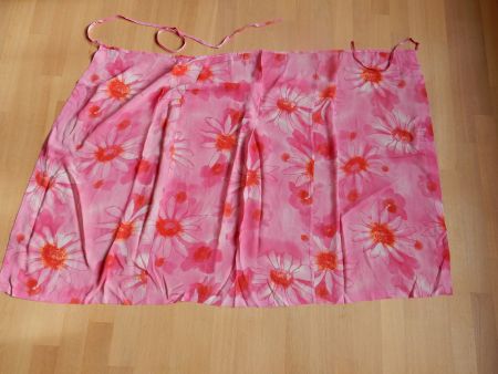 Wickelrock rosa pink mit Blumen Muster Wickeljupe NEU Jupe
