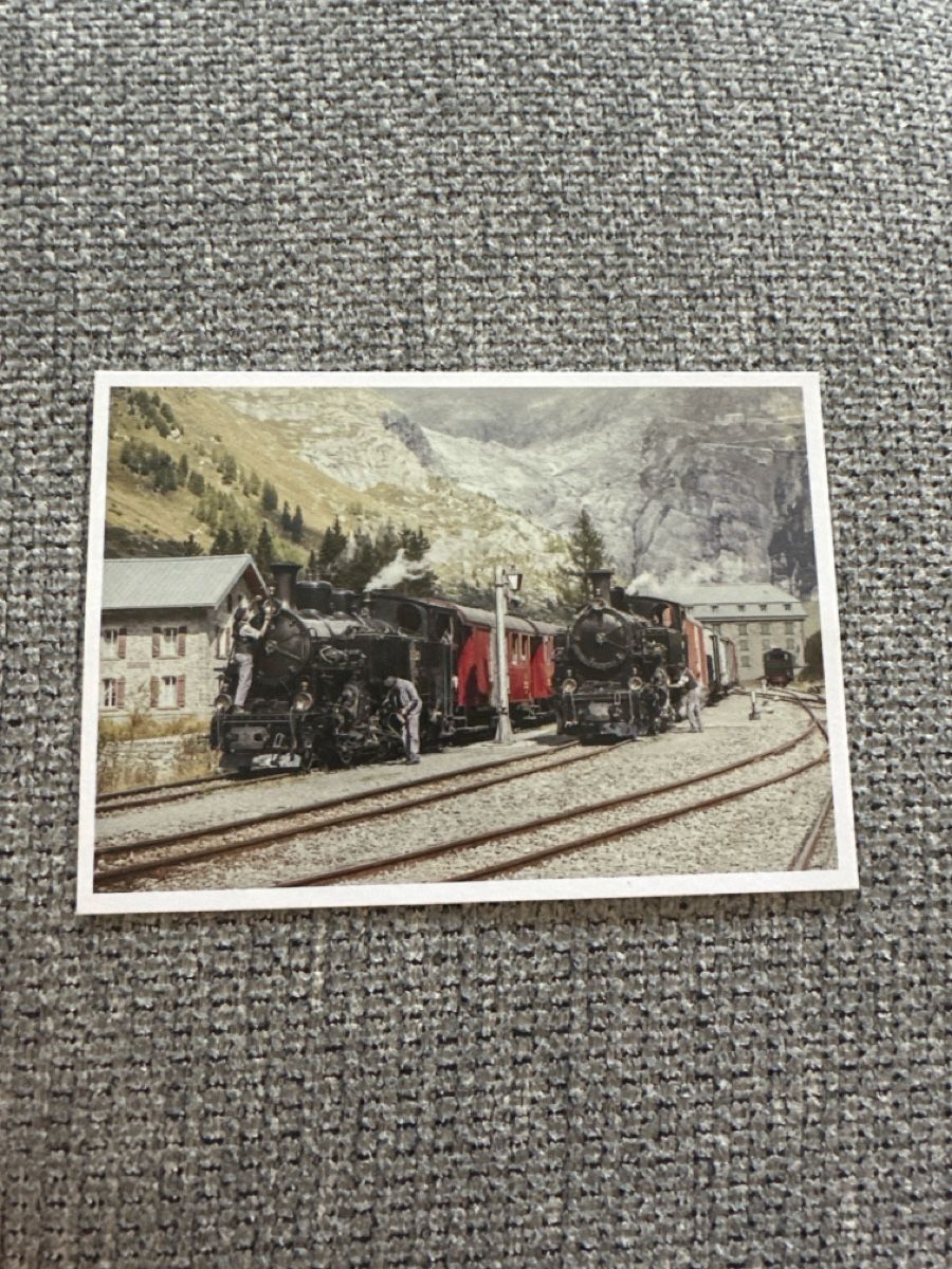 Cartoline postali: 3 Dampflok Ansichtskarten/Postkarten Furka Bergstrecke – Nuovo e nell'imballaggio originale da Zuchwil venduto da paedward 3