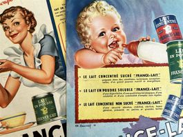 France Lait- 3 alte Werbungen / Anciennes publicités 1951/52