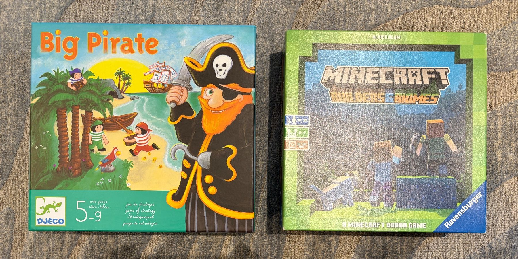 Djeco Giochi: Djeco Big Pirate & Ravensburger Minecraft Builders & Biomes – Usato da Lachen SZ venduto da eginzburg