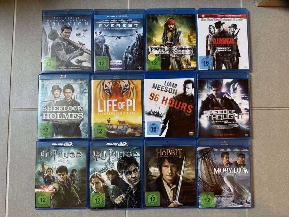 12 Bluray Filme Action Thriller Fantasy (Neu (gemäss Beschreibung)) in