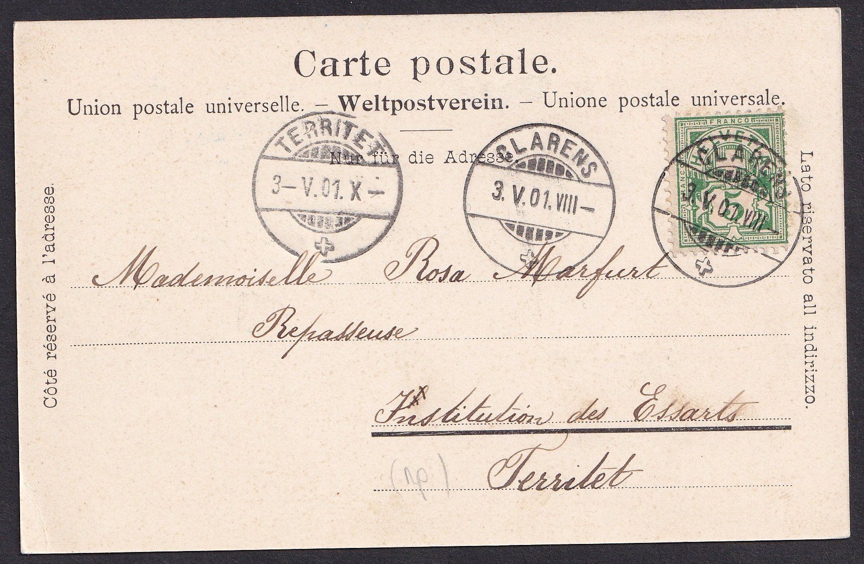 Cartes postales: Vevey Le Quai mit Dampfschiff – D'occasion à Olten par clotaldi 1