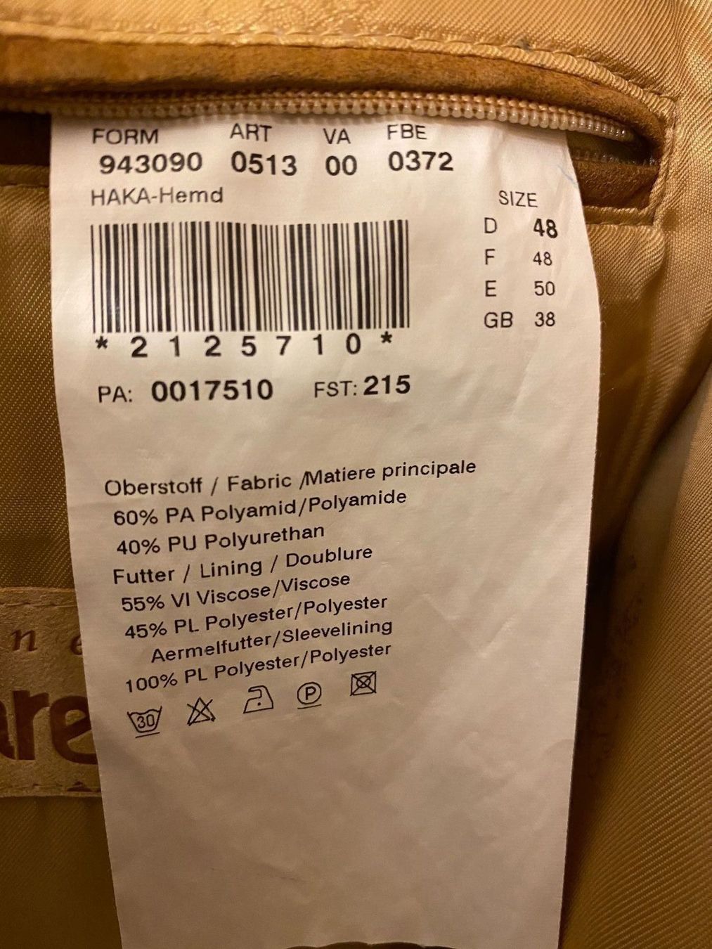 Giacche: Herren Jacke Wildlederoptik Gr. 48 – Usato da Dietlikon venduto da Trukaip 4
