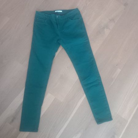 Skinny Jeans dunkelgrün grün Gr. M 38 stretch