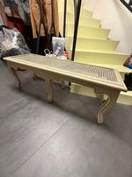 Dekoratives Rattan-Tischchen, Shabby Chic