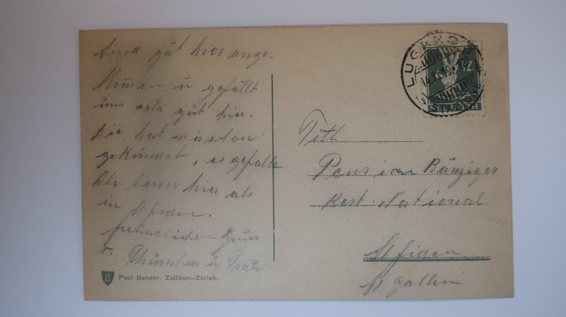 Cartoline postali: Lugano Il Quai 1919 – Usato da Cormoret venduto da Pascalll2001 2