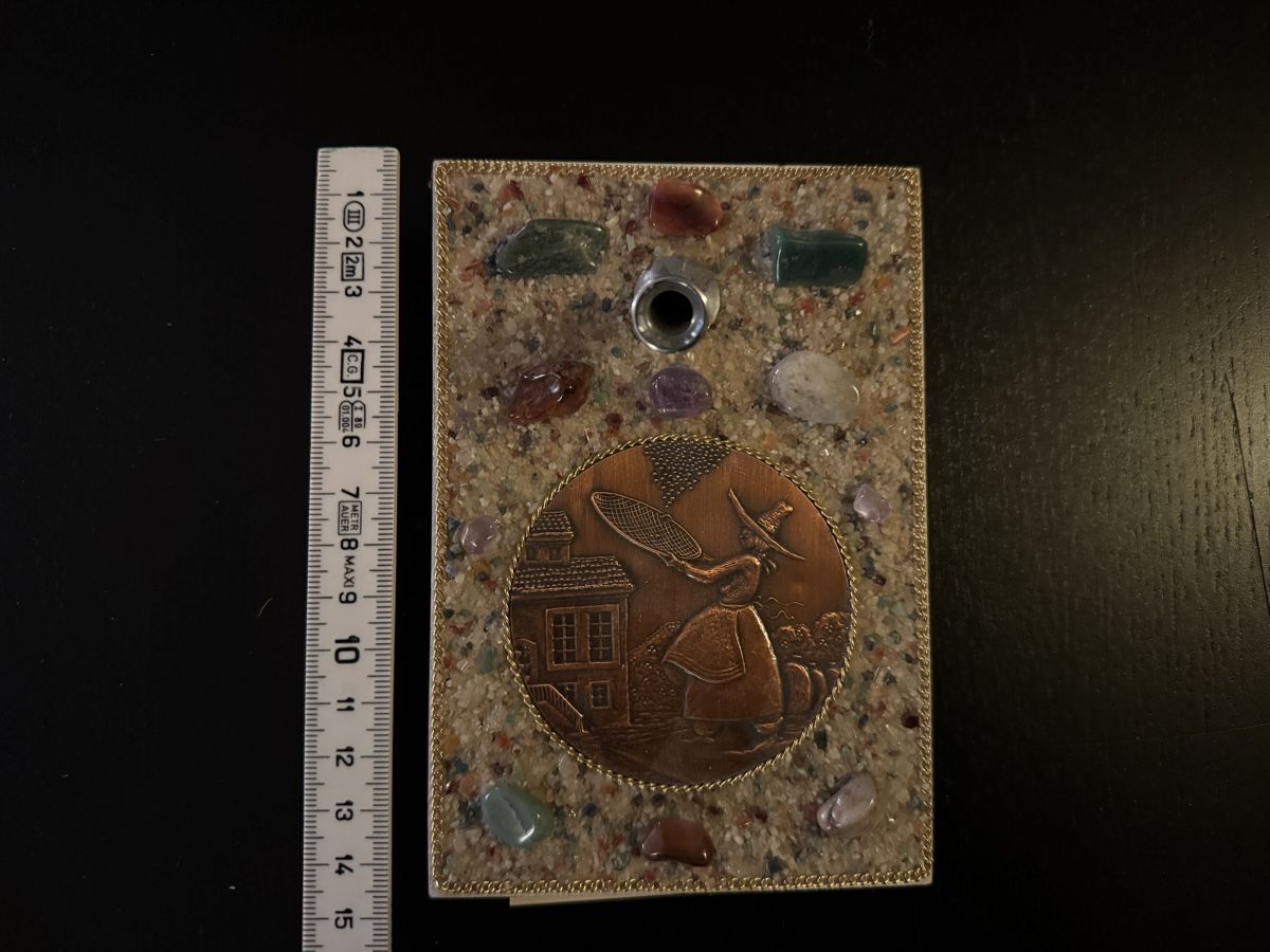 Tutte le decorazioni: Schreibblock mit Kupferbild und Steinen, BRASIL – Usato da Erstfeld venduto da Mario_boe0 1