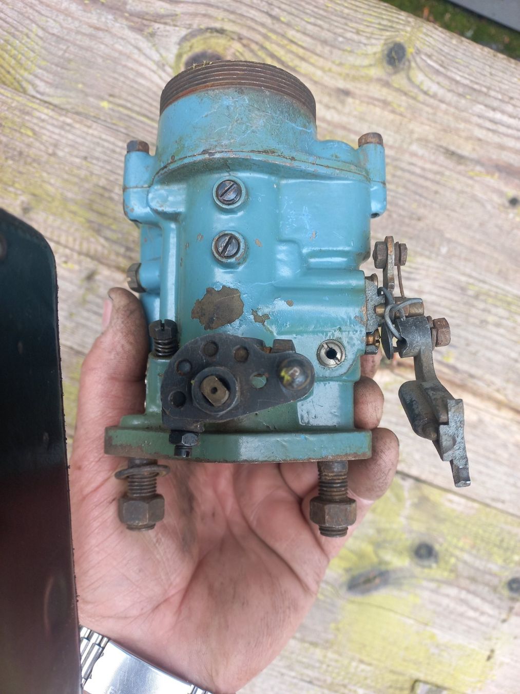 Tutti pezzi di ricambio auto: rarer Oldtimer Messing / Bronze Vergaser WEBER Tipo 36 DR 2 – Usato da Dulliken venduto da Dullikenlerchclassic 3