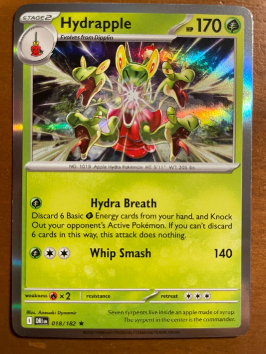 Pokémon Carte collezionabili: Pokemon Hydrapple Holo (Versand gratis) – Nuovo (secondo la descrizione) da Chur venduto da Angerson