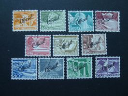 1950 Nr. Officiel 65-75 gestempelt SBK 160.-