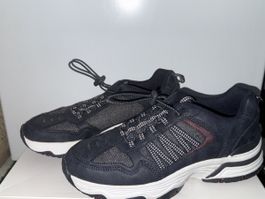 Sneakers Dunkelblau Leder-Mix Grösse 40 Sehr guter Zustand