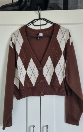 H&M Cropped Cardigan, Grösse L