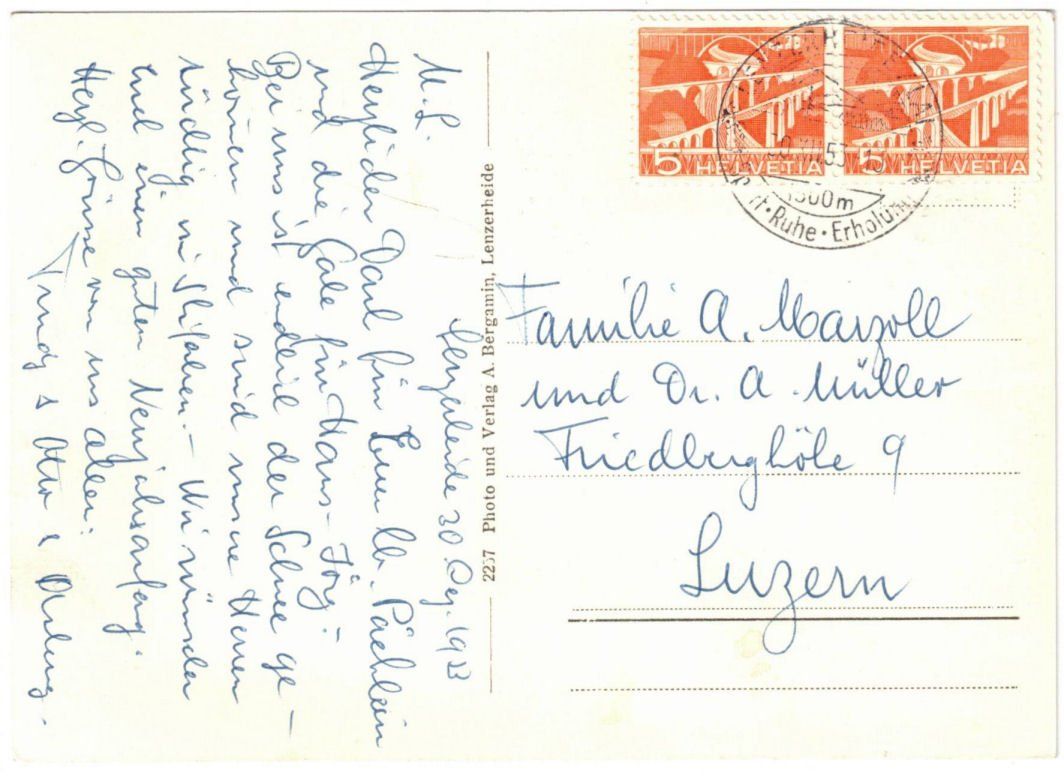 Cartoline postali: Lenzerheide - Skilift Crestas – Usato da Binningen venduto da Mountainrider 1