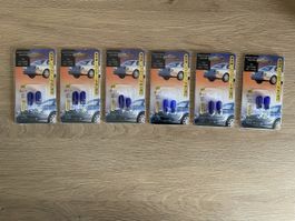 6x 2 ampoules W5W Bleues | Lumières intérieurs véhicules