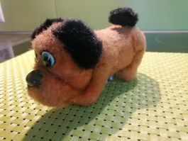 Blechsplelzeug Hund mit Uhrwerk Japan