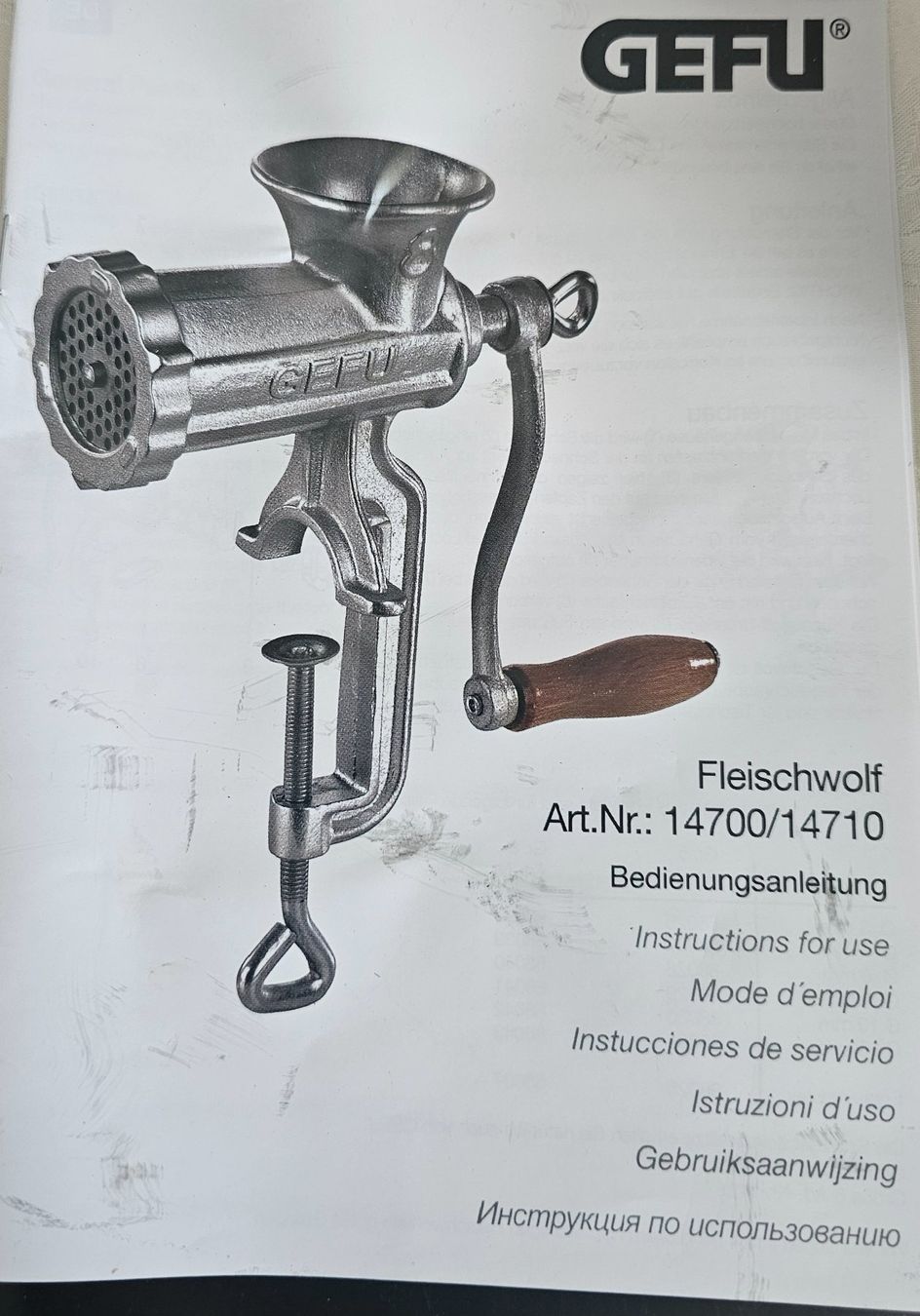 Elettrodomestici da cucina: ***GEFU*** Fleischwolf Neu – Nuovo (secondo la descrizione) da Bronschhofen venduto da Xena37 6