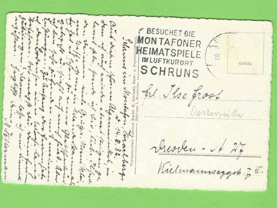 Cartoline postali: Schruns im Montafon – Usato da Zürich venduto da t24_de 1