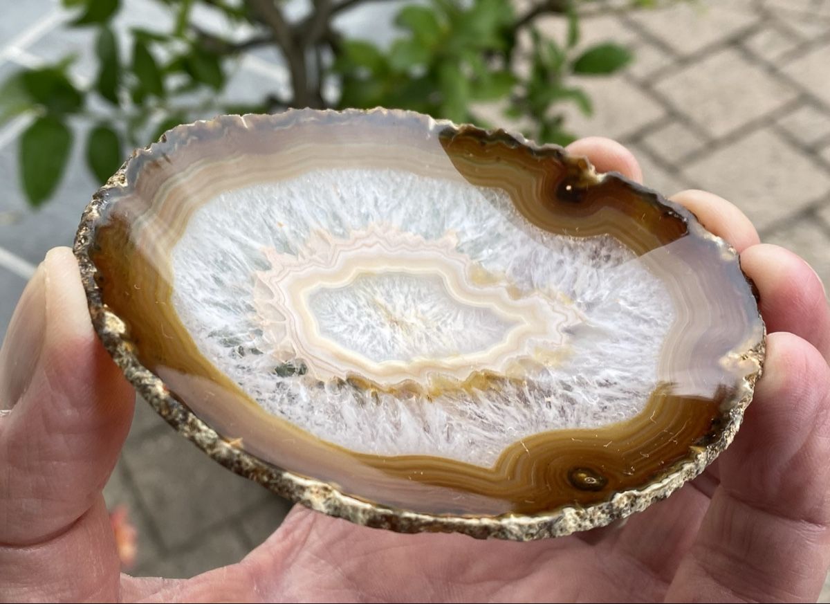 Minerali & Pietre curative: Wunderschöner Achat in Schalenform  – Usato da Selzach venduto da 321compac 2