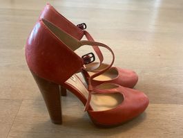 DUNE London - Plateaupumps, Farbe : Koralle, Grösse: 38