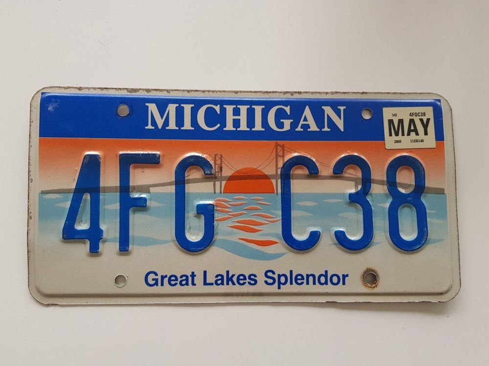 Plaque immatriculation Michigan 1969 PC-1089 USA (D'occasion) à Genève