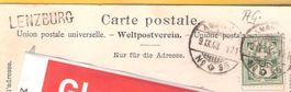 9.9.1903 Lenzburg/Dorfstrasse /Balkenstempel