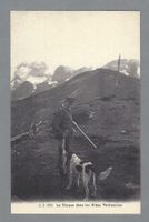 VALAIS, CHASSEUR AVEC CHIEN, *, BELLE CARTE!