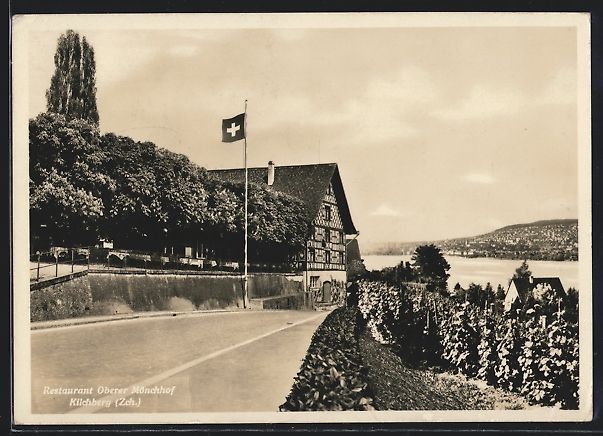 Cartes postales: Kilchberg, Restaurant Oberer Mönchhof – D'occasion à Berlin par bartko-reher
